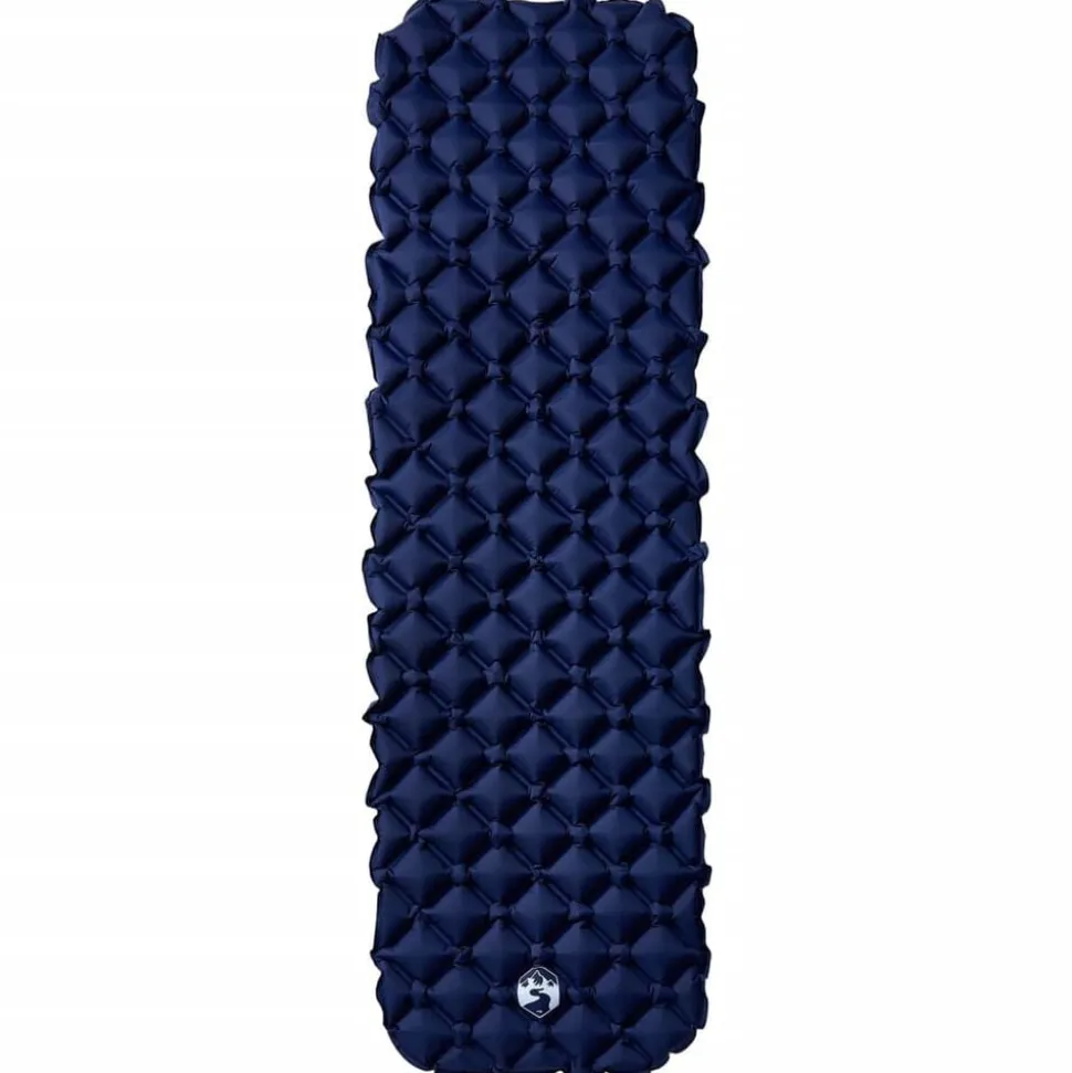 vidaXL Kampeermatras opblaasbaar 190x58x6 cm 1-persoons marineblauw