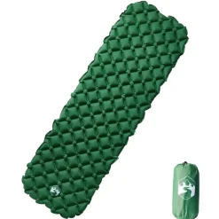 vidaXL Kampeermatras opblaasbaar 190x58x6 cm 1- persoons groen