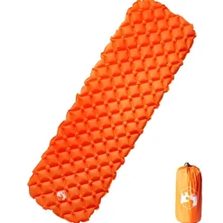 vidaXL Kampeermatras opblaasbaar 190x58x6 cm 1-persoons oranje