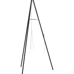 vidaXL Kampvuur tripod Zwart 92 x 92 x 151,5 cm Staal
