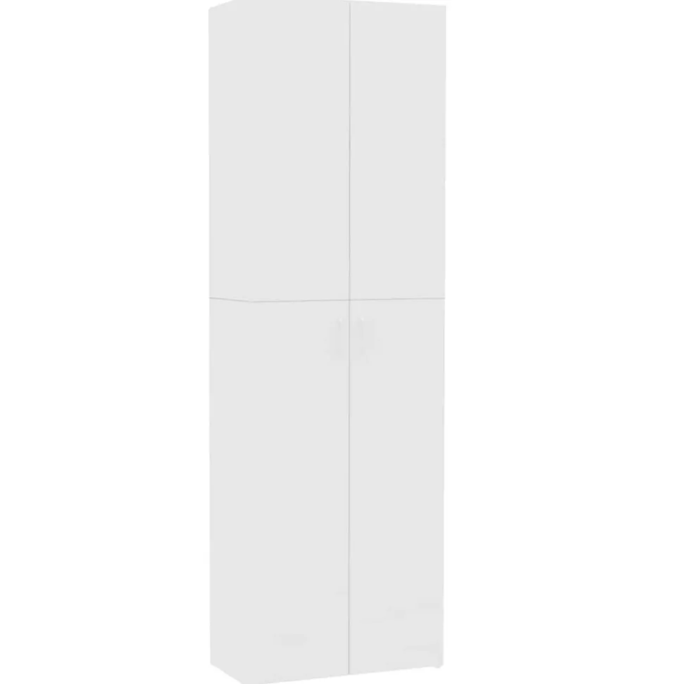 vidaXL Kantoorkast 60x32x190 cm bewerkt hout wit