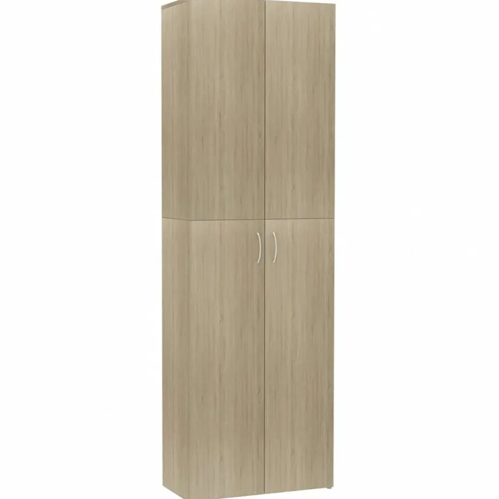 vidaXL Kantoorkast 60x32x190 cm bewerkt hout sonoma eikenkleurig