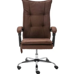 vidaXL Kantoormassagestoel stof bruin