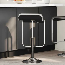 vidaXL Kantoorstoel gascilinder Zwart 505-720 mm IJzer