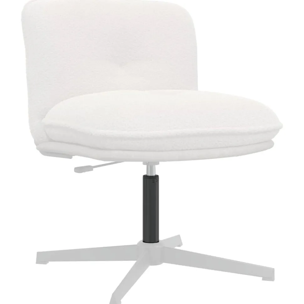 vidaXL Kantoorstoel gascilinder Zwart 307-447 mm IJzer