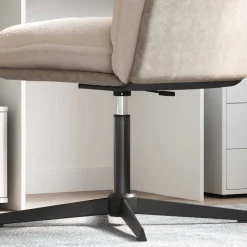 vidaXL Kantoorstoel gascilinder Zwart 355-540 mm IJzer