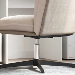 vidaXL Kantoorstoel gascilinder Chroom 261-351 mm IJzer