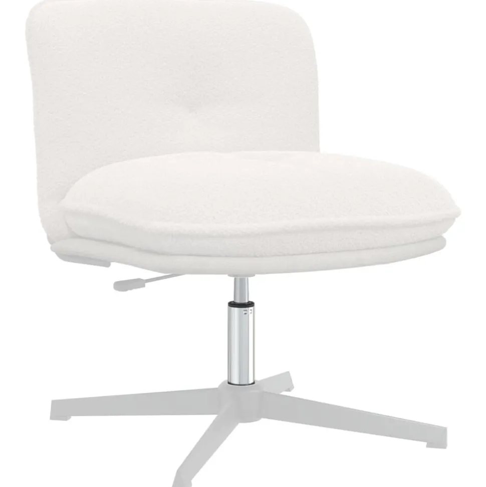 vidaXL Kantoorstoel gascilinder Chroom 261-351 mm IJzer