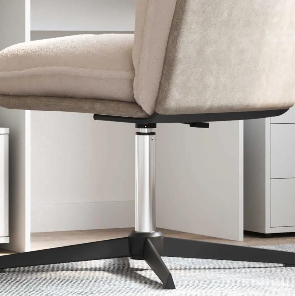 vidaXL Kantoorstoel gascilinder Chroom 318-473 mm IJzer