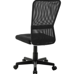 vidaXL Kantoorstoel 44x52x100 cm mesh stof zwart