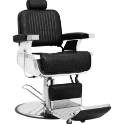 vidaXL Kappersstoel 68x69x116 cm kunstleer zwart