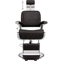 vidaXL Kappersstoel 68x69x116 cm kunstleer zwart