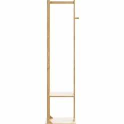 vidaXL Kapstok met haken en schappen 38,5x30x156 cm bamboe