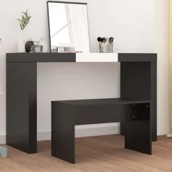 vidaXL Kaptafelkruk 70x35x45 cm bewerkt hout zwart