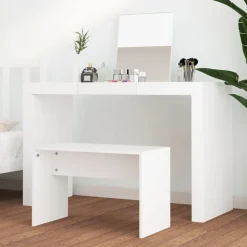 vidaXL Kaptafelkruk 70x35x45 cm bewerkt hout wit