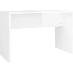 vidaXL Kaptafelkruk 70x35x45 cm bewerkt hout hoogglans wit