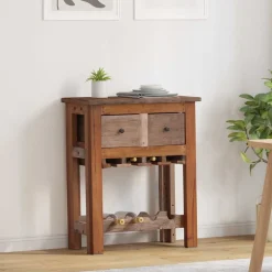 vidaXL Kast Bruin 60 x 30 x 70 cm Massief Gerecycled Hout