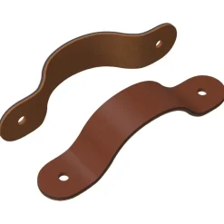 vidaXL Kast Handvatten 2 pcs Bruin 140 x 25 x 2,3 mm PU