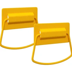 vidaXL Kast Handvatten 2 pcs Mosterdgeel 85 x 45 mm Metaal