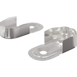 vidaXL Kast Stang Beugel 2 pcs Wit Zink 40 x 18 x 10 mm IJzer