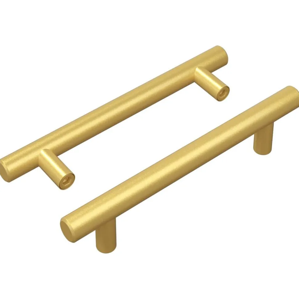 vidaXL Kasthandgreep 2 pcs Goud 150 mm Roestvrij staal