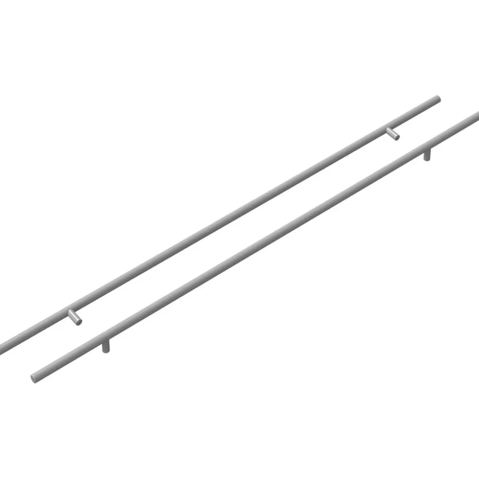 vidaXL Kasthandgreep 2 pcs Zilver 800 mm Roestvrij staal