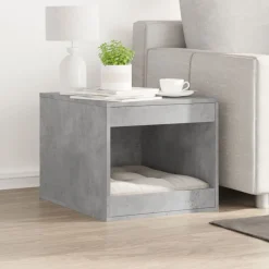 vidaXL Kattenbakkast 47x59x42 cm bewerkt hout betongrijs