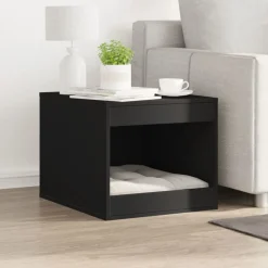 vidaXL Kattenbakkast 47x59x42 cm bewerkt hout zwart