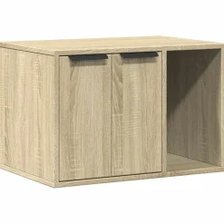 vidaXL Kattenbakkast 60x40x40 cm bewerkt hout sonoma eikenkleurig