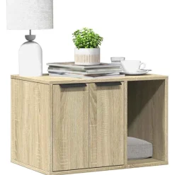 vidaXL Kattenbakkast 60x40x40 cm bewerkt hout sonoma eikenkleurig
