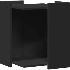 vidaXL Kattenbakkast 42x42x51 cm bewerkt hout zwart