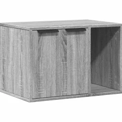 vidaXL Kattenbakkast 60x40x40 cm bewerkt hout grijs sonoma eikenkleur