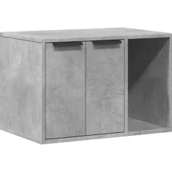vidaXL Kattenbakkast 60x40x40 cm bewerkt hout betongrijs