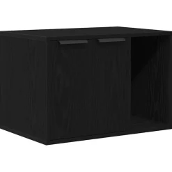 vidaXL Kattenbakomheining zwart eiken 60x40x40 cm bewerkt hout