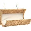 vidaXL Kattenbed met kussen 37x20x20 cm waterhyacint