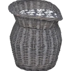 vidaXL Kattenbed/huis/krabpaal met kussen wilgen