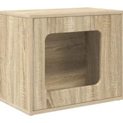 vidaXL Kattenhuis Sonoma 51 x 30 x 42,5 cm Bewerkt hout