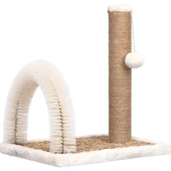 vidaXL Kattenkrabpaal met borstelboog en krabpaal