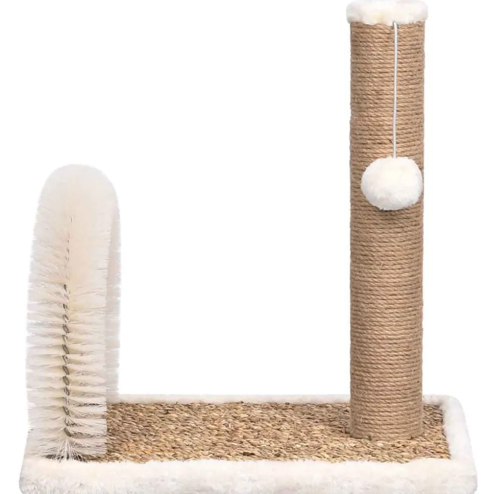 vidaXL Kattenkrabpaal met borstelboog en krabpaal