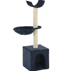 vidaXL Kattenkrabpaal met sisal krabpalen 105 cm blauw