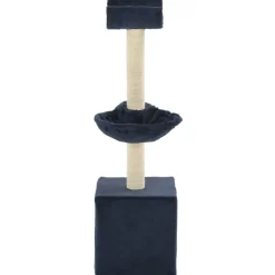 vidaXL Kattenkrabpaal met sisal krabpalen 105 cm blauw