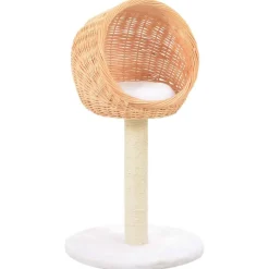 vidaXL Kattenkrabpaal met sisal krabpaal natuurlijk wilgenhout