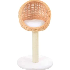 vidaXL Kattenkrabpaal met sisal krabpaal natuurlijk wilgenhout