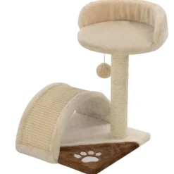 vidaXL Kattenkrabpaal met sisal krabpaal 40 cm beige en bruin