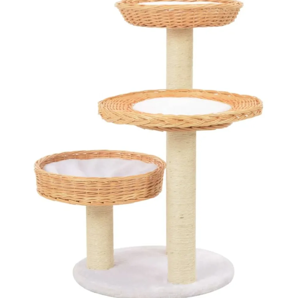 vidaXL Kattenkrabpaal met sisal krabpaal natuurlijk wilgenhout