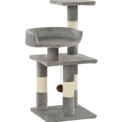 vidaXL Kattenkrabpaal met sisal krabpalen 65 cm grijs