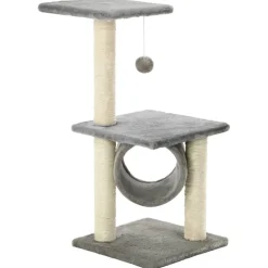 vidaXL Kattenkrabpaal met sisal krabpalen 65 cm grijs