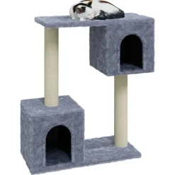 vidaXL Kattenkrabpaal met sisal krabpalen 60 cm lichtgrijs