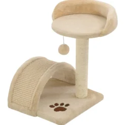 vidaXL Kattenkrabpaal met sisal krabpaal 40 cm beige en bruin