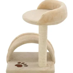vidaXL Kattenkrabpaal met sisal krabpaal 40 cm beige en bruin
